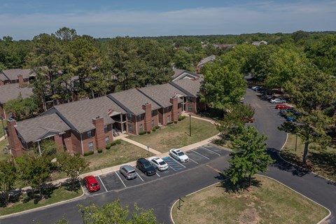 Aerial view of Stratford Village community in Montgomery AL