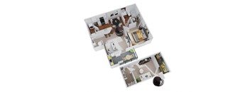 bedroom floor plan an in 2d