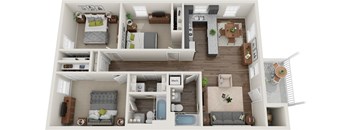 a 2400 sq ft floor plan with a bedroom and a living room