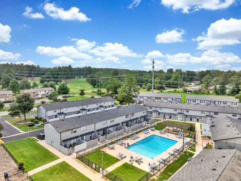 Goshen pool aerial 1