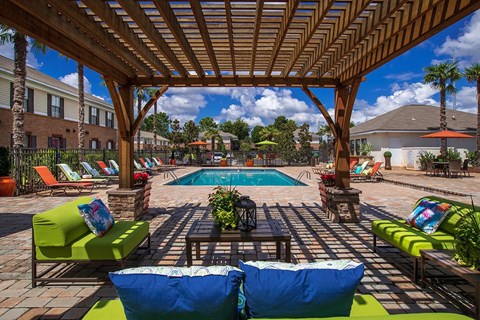 the swimming pool at our apartments
