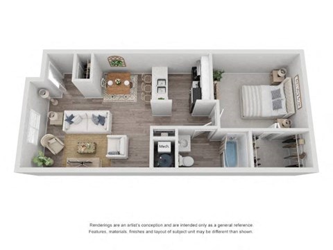 a 1 bedroom floor plan  villas at spring creek