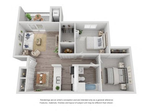 a 1 bedroom floor plan  villas at spring creek
