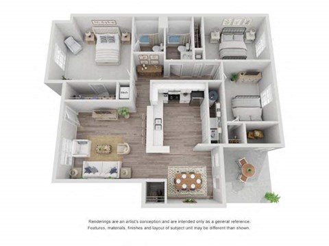 a floor plan of a house with a bedroom