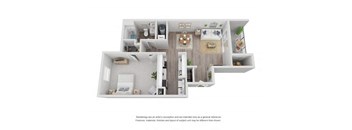3 bedroom floor plan  the crossings at white marsh apartments