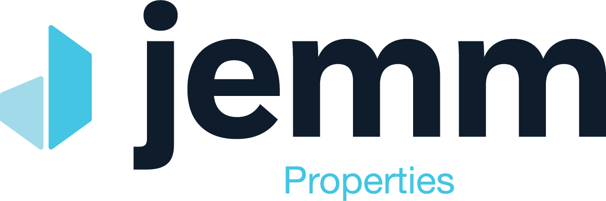 The image features the logo of Jemm, a company that deals with properties.