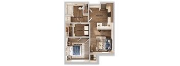 1 bed 1 bath at Divinity Landing Apartments, Ohio, 44056