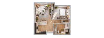 1 bed 1 bath at Heritage Landing Apartments, Terre Haute, IN, 47803