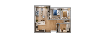 2 bed 1 bath at Heritage Landing Apartments, Terre Haute, IN, 47803