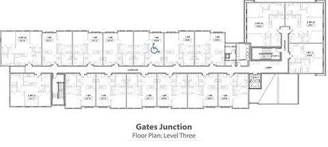 A floor plan of the Gates Junction shows the layout of the rooms on the third level.