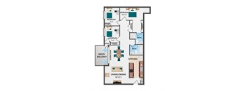 3 Bedroom Floorplan Layour