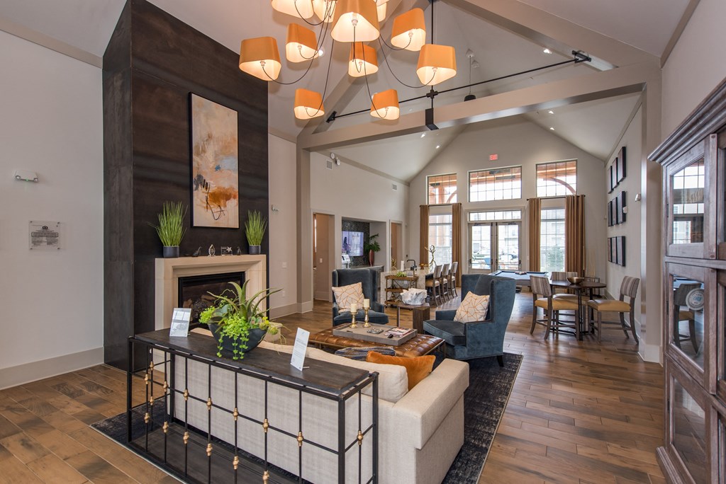 the estates at tanglewood|living room at The Whitworth, Williamsburg, VA