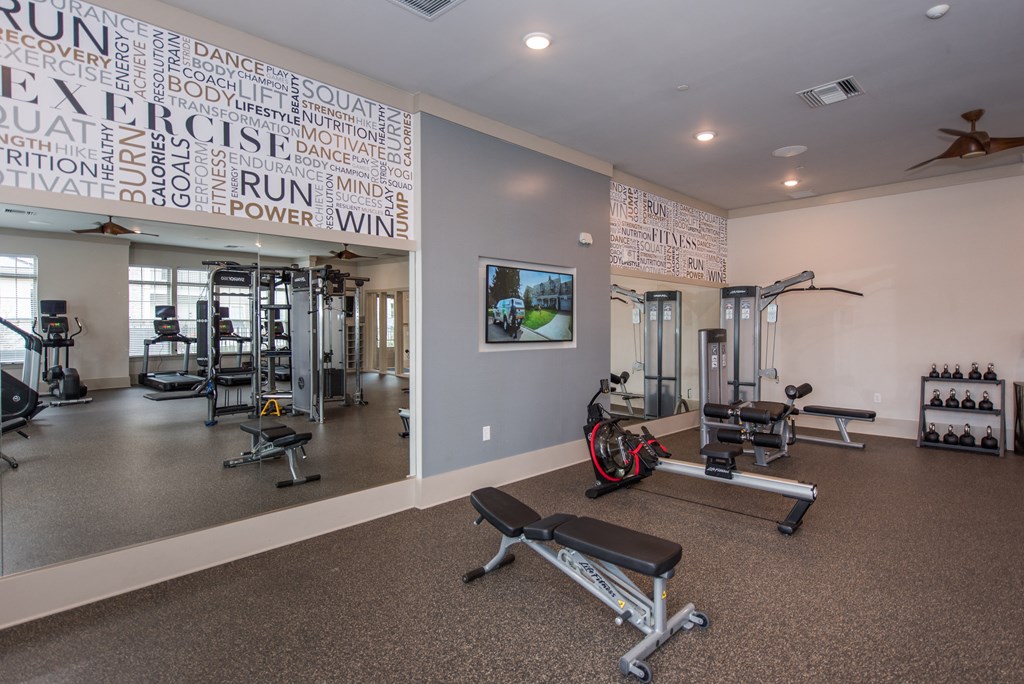 the fitness center at the enclave at woodbridge apartments in sugar land, tx at The Whitworth, Virginia