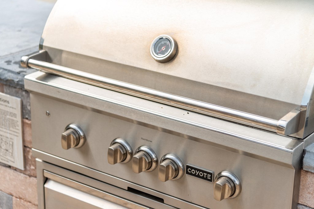 a gas cooktop and oven in a kitchen at The Whitworth, Williamsburg, VA, 23185