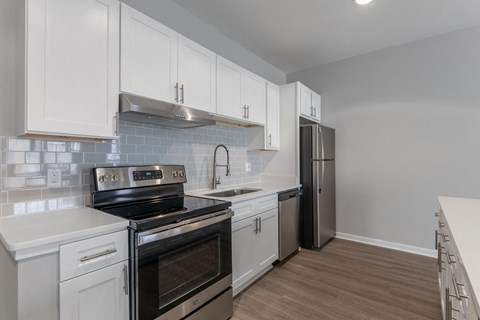 Kitchen at Flats at West Broad Village, Virginia
