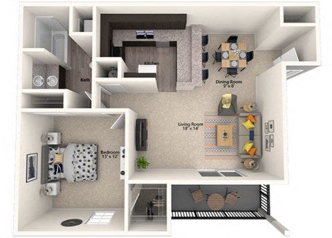 a floor plan image of the lodge at river park apartments in fort worth, tx at Misty Ridge Apartments, Woodbridge, 22191
