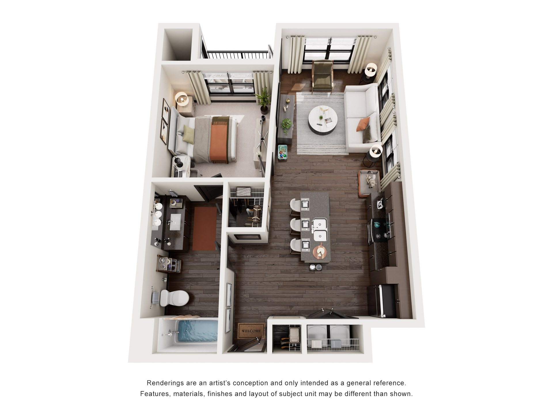 1 Bed 1 Bath | 661 Sq. Ft. at 17 Broad in Chattanooga, TN 