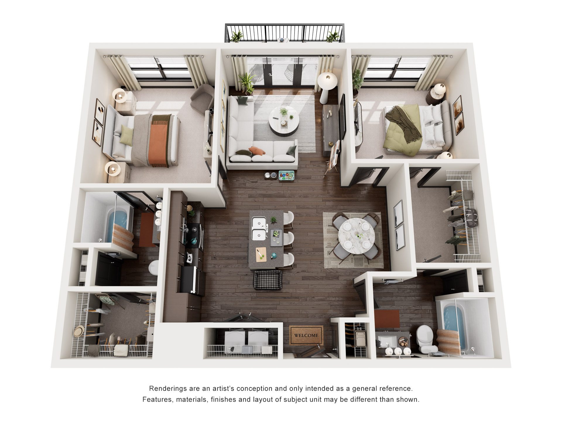 2  Bed  2  Bath | 1,049 Sq. Ft. at 17 Broad in Chattanooga, Tennessee 37408