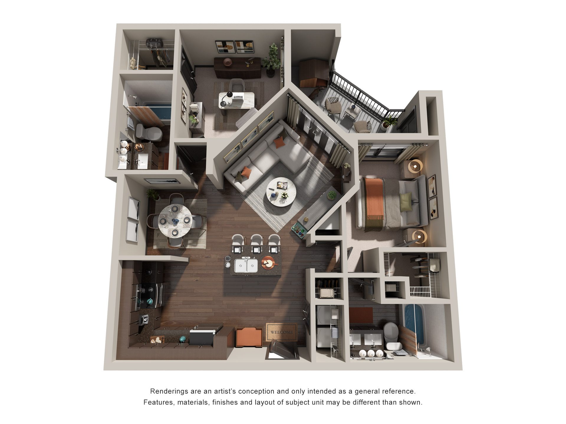 2  Bed  2  Bath | 1,119 Sq. Ft. at 17 Broad in Chattanooga, Tennessee