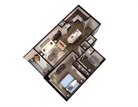 A2 Floor Plan at Residence at Riverwatch, Georgia