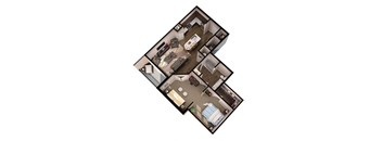 A3 Floor Plan at Residence at Riverwatch, Agusta, GA, 30909