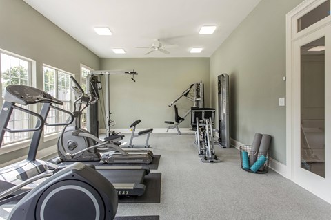 the gym the gym at Abbington Place Apartments, Greensboro , 27407