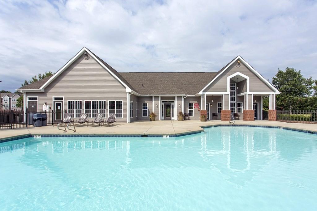 the swimming pool at the falls at Abbington Place Apartments, Greensboro , North Carolina