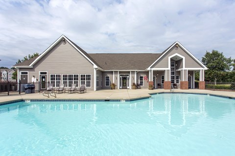 the swimming pool the swimming pool at the falls at Abbington Place Apartments, Greensboro , North Carolina