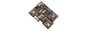 C1 Floor Plan at Residence at Riverwatch, Agusta, Georgia