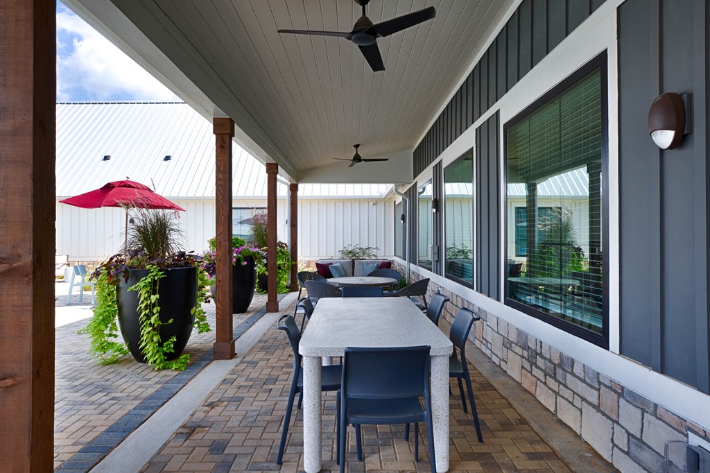 Outdoor areaat Farmhaus Apartments, Madison, 35757