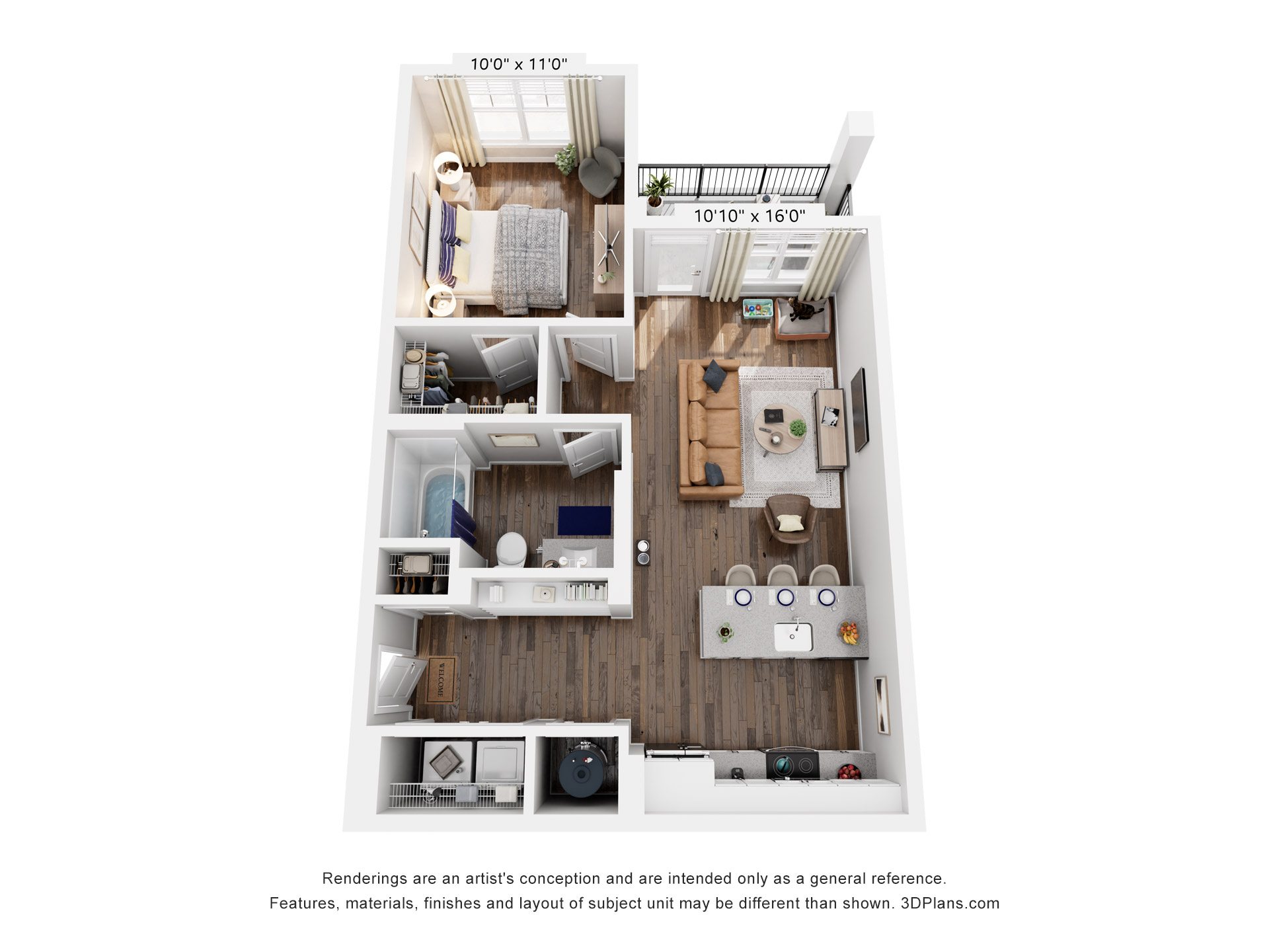 1 Bed 1 Bath | 689 Sq. Ft. at Farmhaus Apartments in Madison, AL