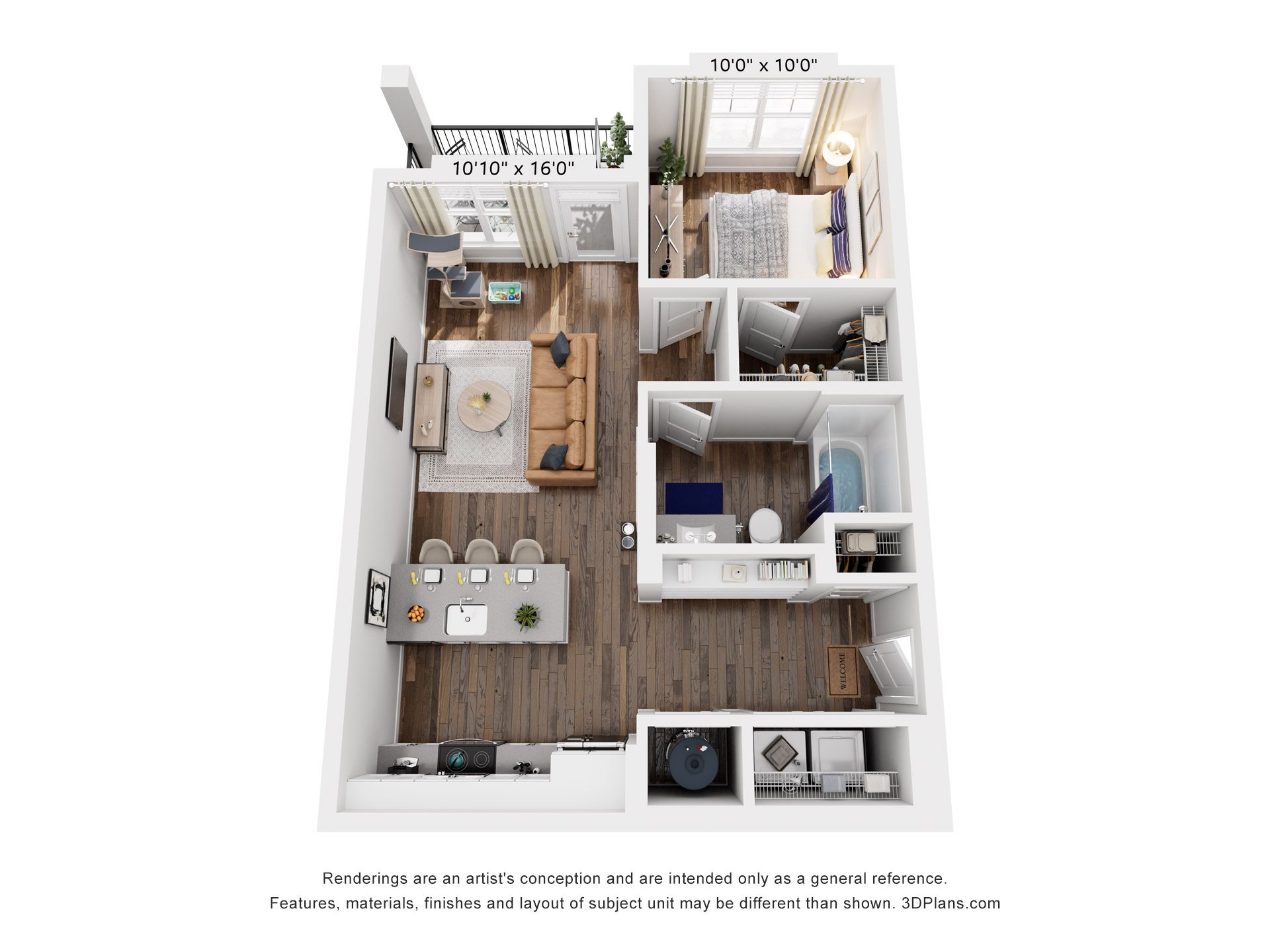 1 Bed 1 Bath | 678 Sq. Ft. at Farmhaus Apartments in Madison, AL, 35757