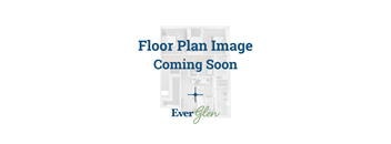 A placeholder image for a floor plan with the text "Floor Plan Image Coming Soon" and the name "Everglen" displayed.
