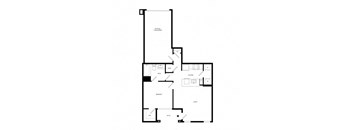 a black and white diagram of a floor plan at Promenade at Newnan Crossing, Newnan, 30265
