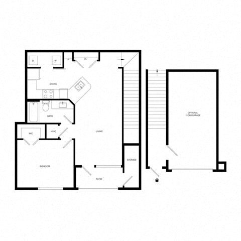 a schematic diagram of the floor plan of a house at Promenade at Newnan Crossing, Newnan, 30265