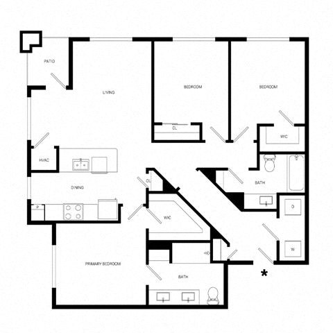 the floor plan of the residence at Promenade at Newnan Crossing, Georgia