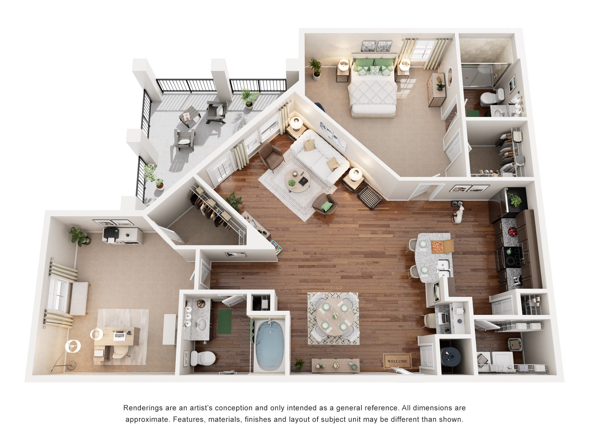 2 Bed 2 Bath | 1,151 Sq. Ft. at Integra Vista Apartments, Hixson, TN