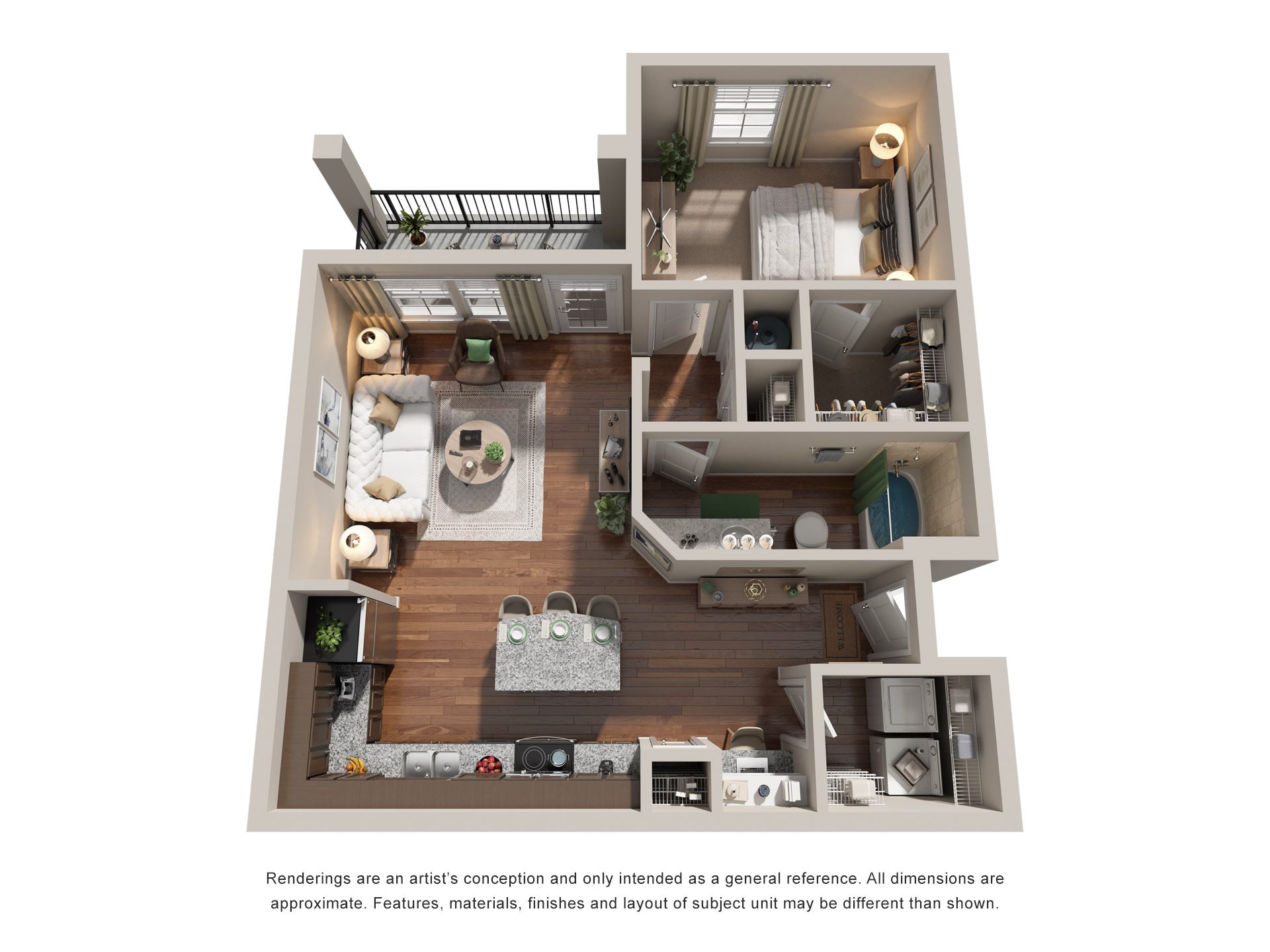 1 Bed 1 Bath | 766 Sq. Ft. at Integra Vista Apartments, Hixson, Tennessee