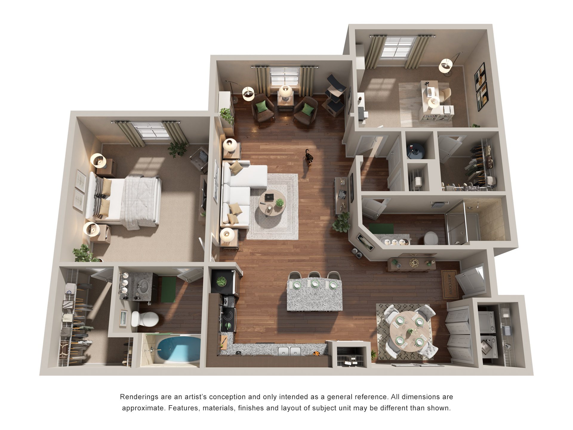 2 Bed 2 Bath | 1,155 Sq. Ft. at Integra Vista Apartments, Hixson, Tennessee