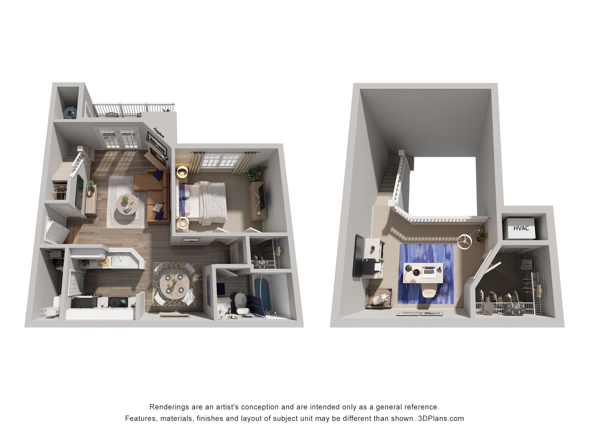 1 Bed 1 Bath Floor Plan | 934 Sq. Ft. at Marina Point in TN, 37415