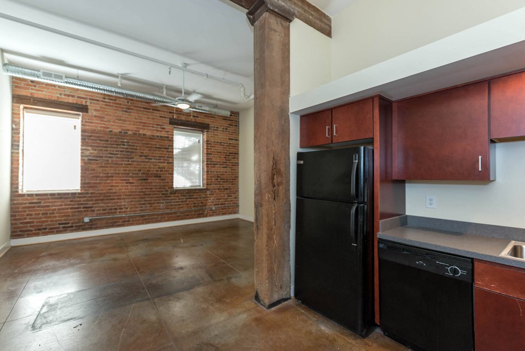 Open Concept Kitchen at Mayton Transfer Lofts, Petersburg, VA