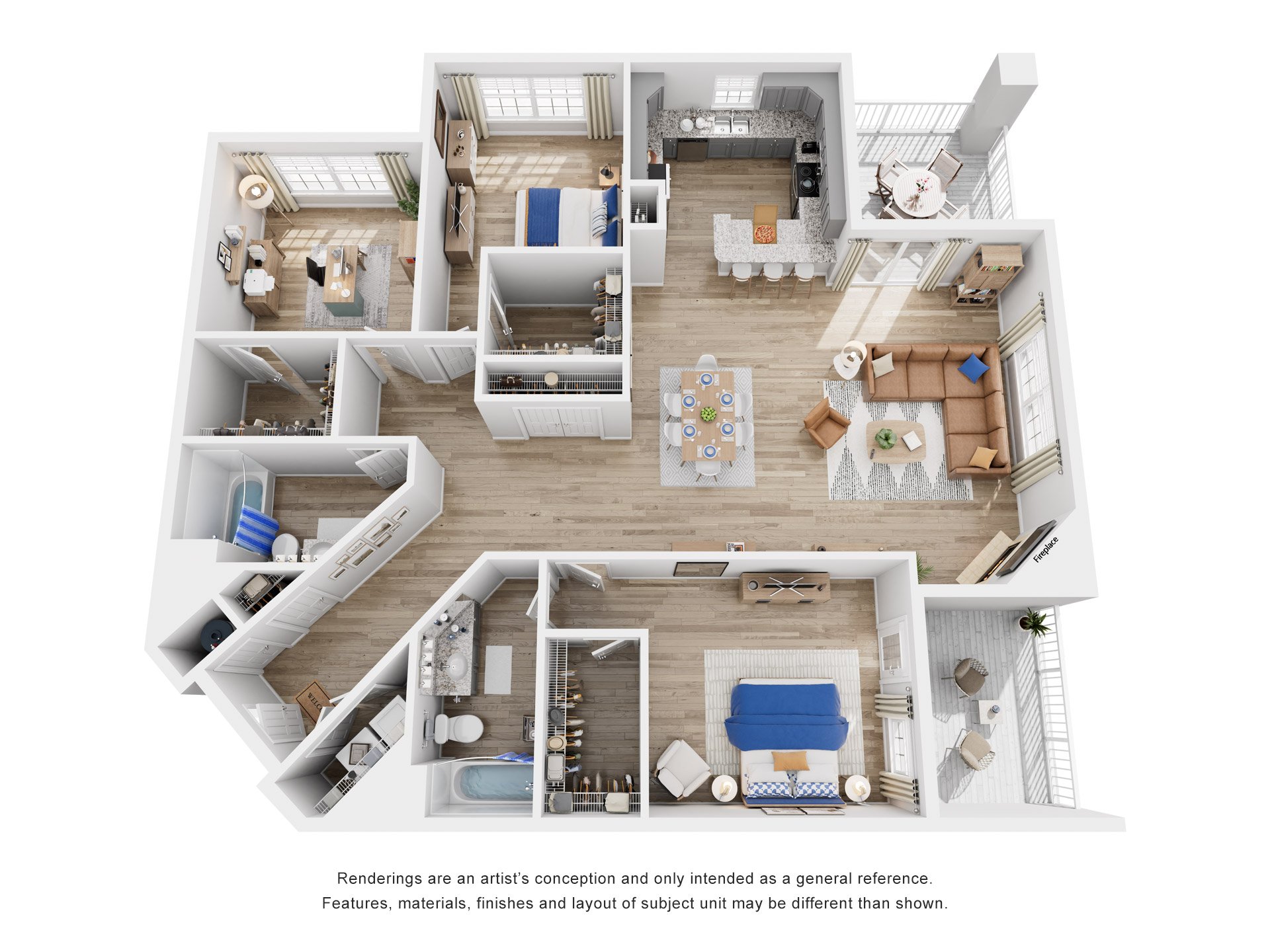3 Bed 2 Bath Floor Plan | 1,756 Sq. Ft. at Saltmeadow Bay, Virginia Beach, VA