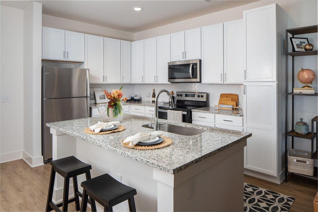 breakfast bar at The Quincy Apartments, Georgia