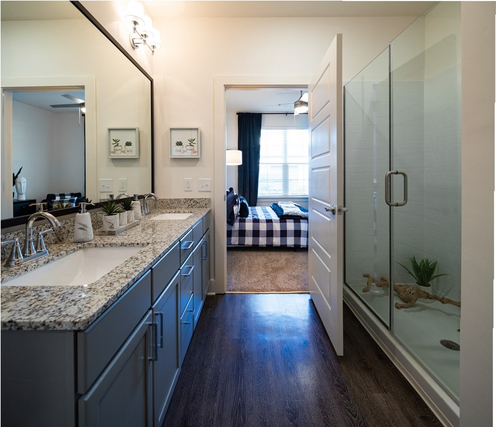 bathroom at The Quincy Apartments, Georgia, 30102