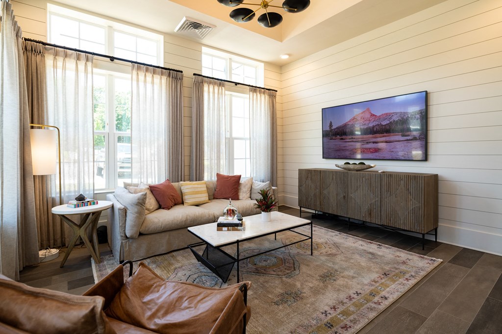 large living room at The Quincy Apartments, Acworth, GA