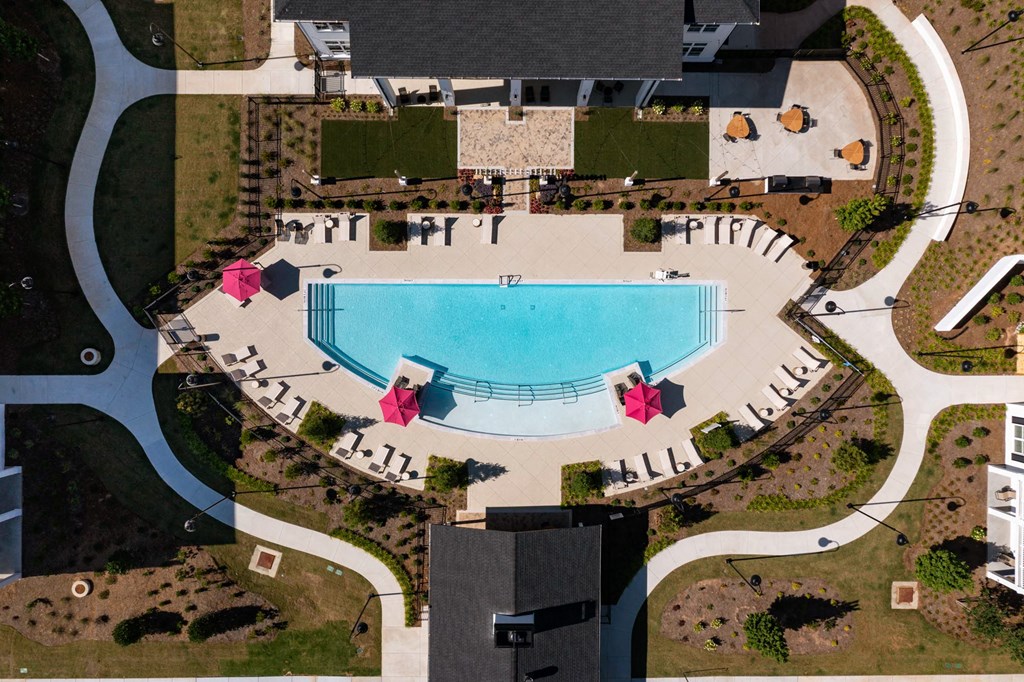 Drone Pool View at The Quincy Apartments, Acworth, GA