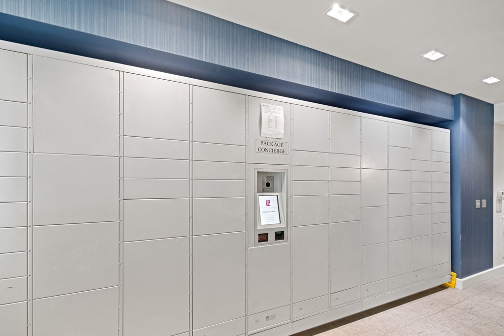 a lockers with a label on it at Rivergate, Woodbridge