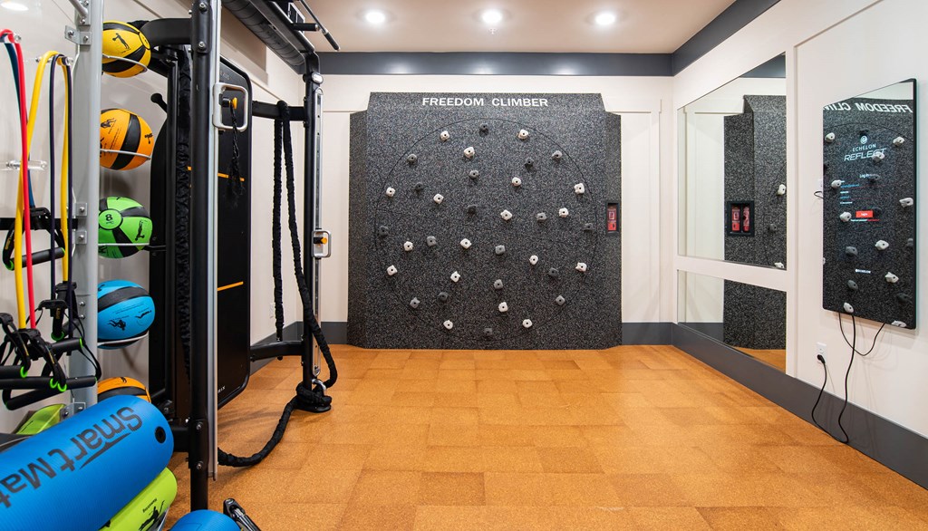 Modern Fitness Center at One Riverside Apartments, Tennessee