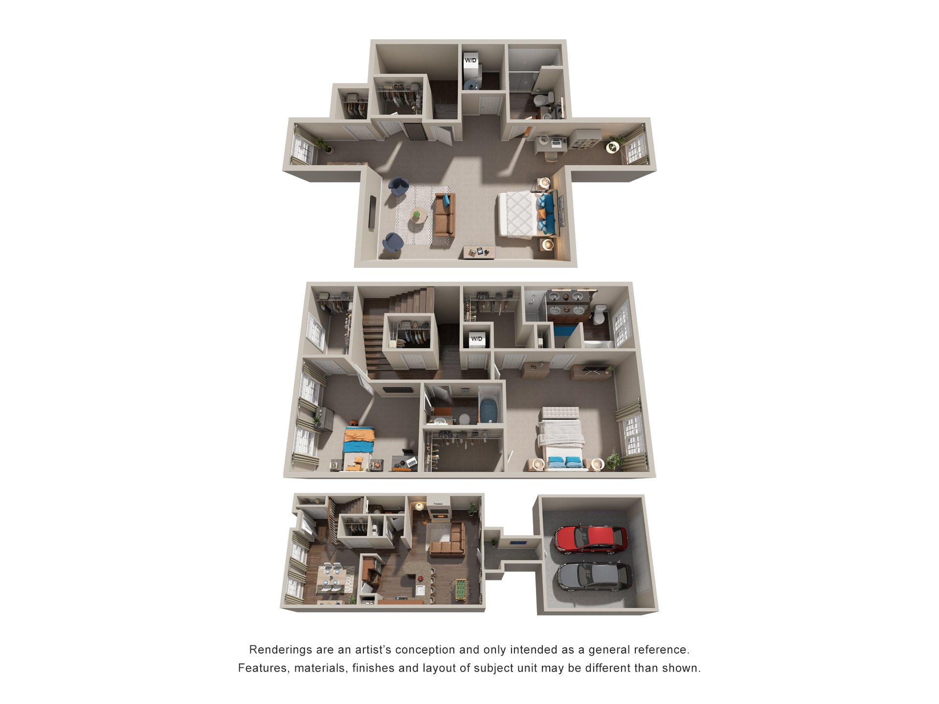 3 Bed 3.5 Bath Floor Plan | 2,426 Sq. Ft. at Sterling Manor in Williamsburg, VA, 23185