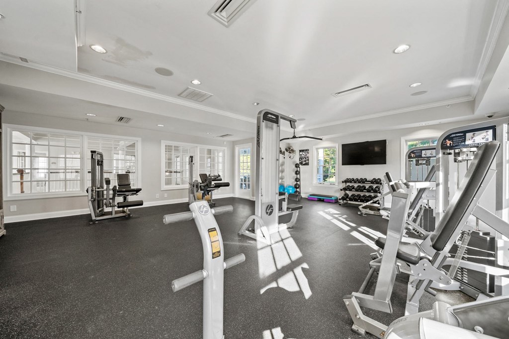 Fitness Center With Updated Equipment at Sterling Manor, Virginia